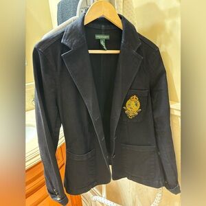 Ralph Lauren Denim Blazer with crest XL